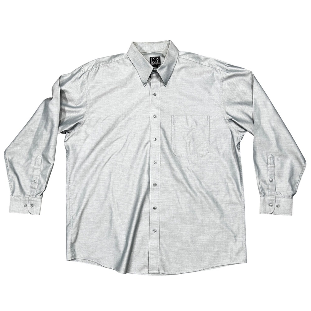 Jos A‎ Bank Travelers Collection Men size XL Iridescent Green Cotton Button Down
